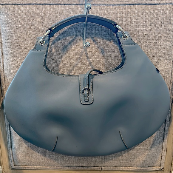LOYD MAISH — versatile handbag. Made in Italy. Light blue - Picture 5 of 16